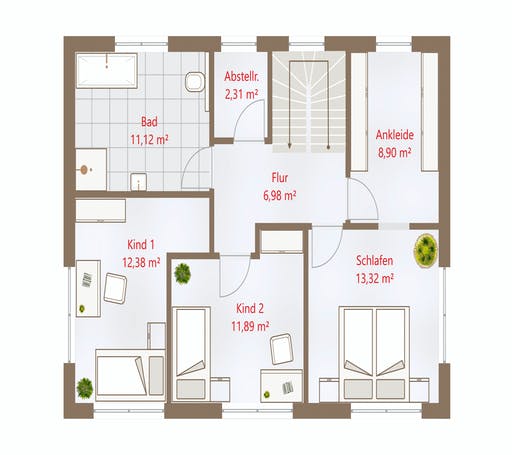 Drevo - Hausidee 150 SD Floorplan 2
