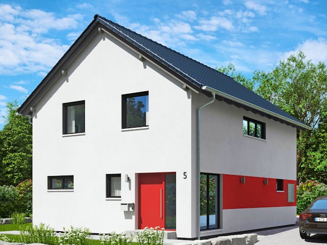 Fertighaus Dublin von Fingerhut Haus Schlüsselfertig ab 416437€, Satteldach-Klassiker Außenansicht 2