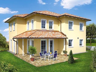 Massivhaus Haus Böcker von Dümer Massivbau, Stadtvilla Außenansicht 1