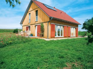 Fertighaus Dünsbach von Keitel-Haus, Blockhaus Außenansicht 1