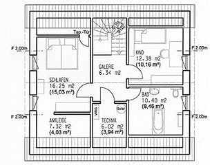 Fertighaus Dünsbach von Keitel-Haus, Blockhaus Grundriss 2