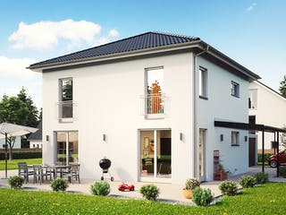 Massivhaus Sienna von Dürr Massivhaus Schlüsselfertig ab 264900€, Stadtvilla Außenansicht 1