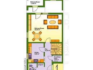 Fertighaus Duett 2 von SCHWABENHAUS, Satteldach-Klassiker Grundriss 1