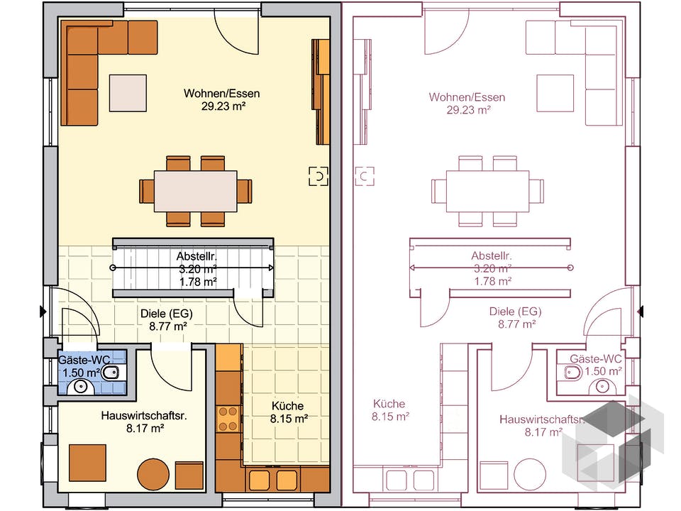 Duett 114 von Fingerhut Haus Grundriss