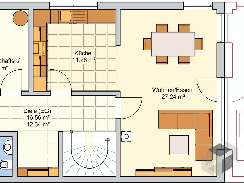 Duett 128 von Fingerhut Haus Grundriss