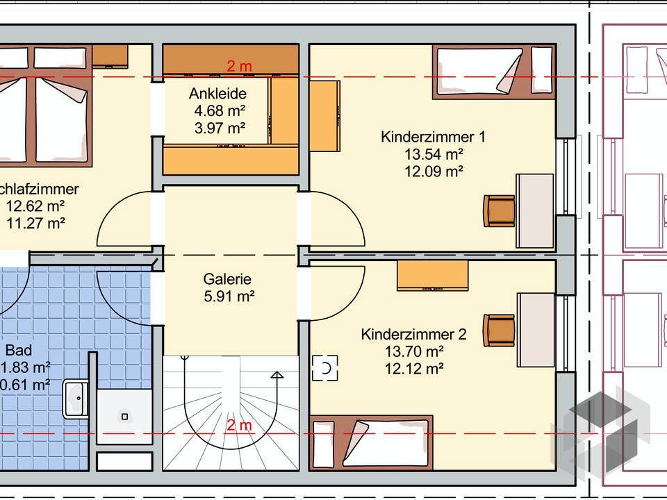 Duett 128 von Fingerhut Haus Grundriss