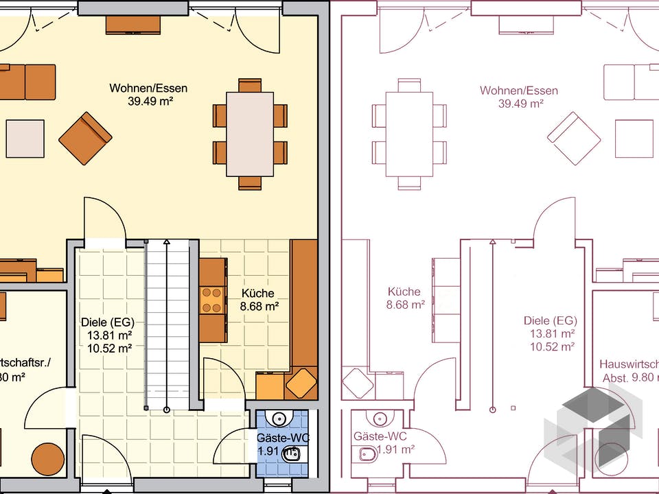 Duett 141 von Fingerhut Haus Grundriss