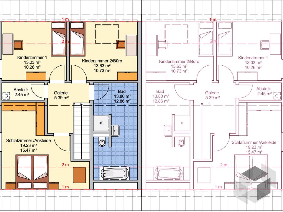 Duett 141 von Fingerhut Haus Grundriss