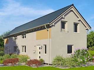 Fertighaus Duett 95 von Fingerhut Haus Schlüsselfertig ab 340691€, Satteldach-Klassiker Außenansicht 1