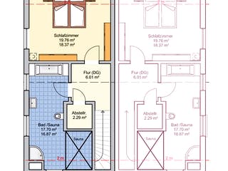 Fertighaus Duett 96 von Fingerhut Haus Schlüsselfertig ab 329789€, Satteldach-Klassiker Grundriss 2