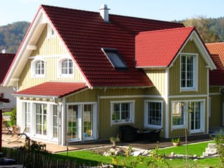 Fertighaus Duffner von Holzhaus Rosskopf Schlüsselfertig ab 549000€, Blockhaus Außenansicht 4