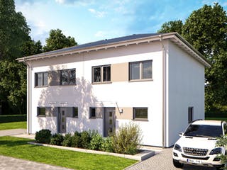 Fertighaus Duo 110 von Bärenhaus Schlüsselfertig ab 397566€, Stadtvilla Außenansicht 1