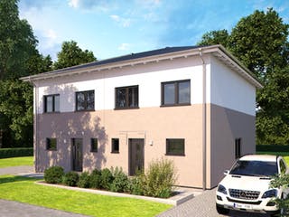Fertighaus Duo 110 von Bärenhaus Schlüsselfertig ab 397566€, Stadtvilla Außenansicht 2
