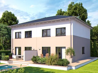 Fertighaus Duo 110 von Bärenhaus Schlüsselfertig ab 397566€, Stadtvilla Außenansicht 4