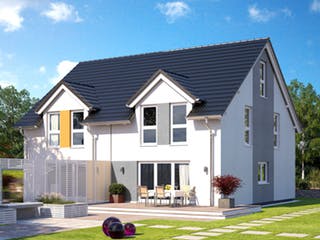 Fertighaus Duo 117 von Bärenhaus Schlüsselfertig ab 456128€, Satteldach-Klassiker Außenansicht 2