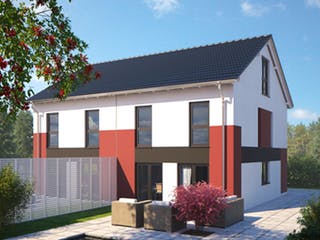 Fertighaus Duo 148 von Bärenhaus Schlüsselfertig ab 468498€, Satteldach-Klassiker Außenansicht 3