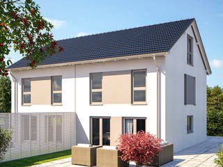 Fertighaus Duo 148 von Bärenhaus Schlüsselfertig ab 468498€, Satteldach-Klassiker Außenansicht 4