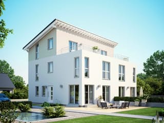 Fertighaus DUO 155 von FingerHaus, Pultdachhaus Außenansicht 1