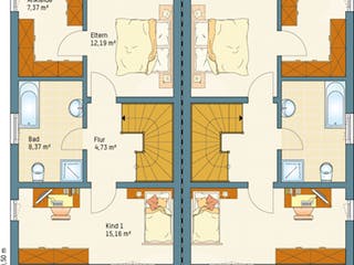 Fertighaus DUO 155 von FingerHaus, Pultdachhaus Grundriss 2