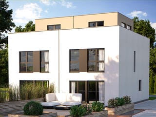Fertighaus Duo 160 von Bärenhaus Schlüsselfertig ab 544386€, Cubushaus Außenansicht 1