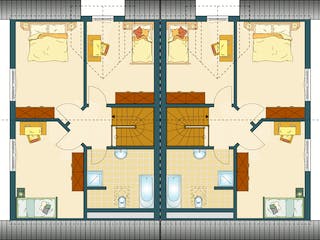 Fertighaus DUO 180 WG von FingerHaus, Satteldach-Klassiker Grundriss 2