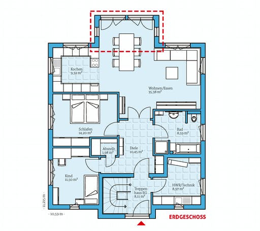 Hanse - Duo 203 Floorplan 1