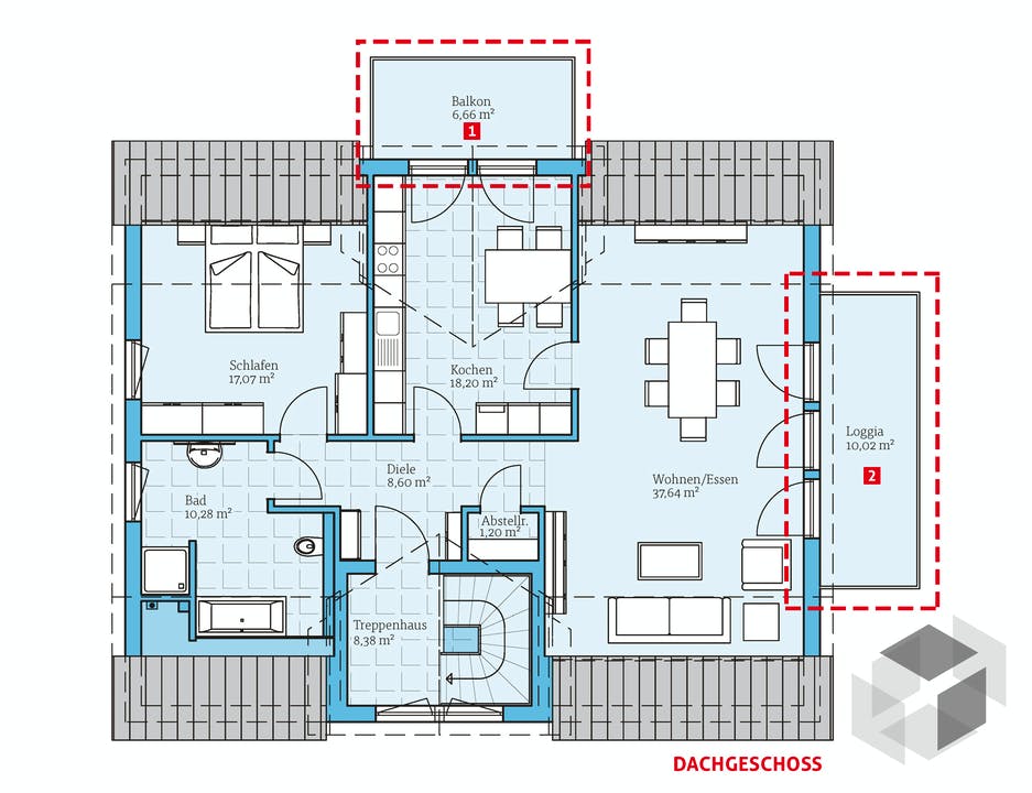 Zweifamilienhaus Duo 219 von Hanse Haus Fertighaus.de