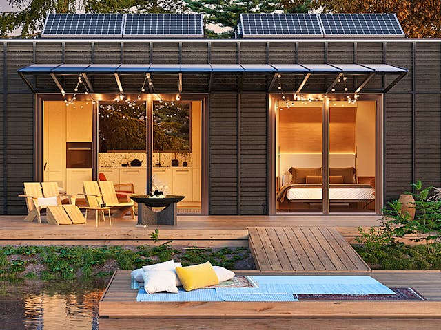 Fertighaus Tiny Haus Dwelli TR#1 von Dwellii House Schlüsselfertig ab 148000€, Bungalow Außenansicht 4