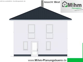 Massivhaus Idealo 120 WD von Mihm Thermobau, Stadtvilla Außenansicht 8