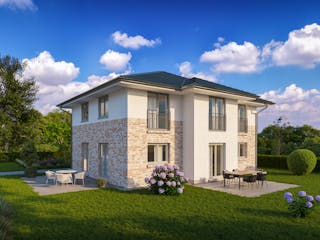 Massivhaus STADTVILLA 175 von Kähler Massivhaus Schlüsselfertig ab 434340€, Stadtvilla Außenansicht 1