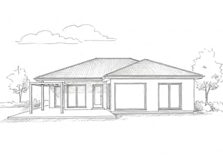 Massivhaus Bungalow 100 von Ever Energy Home, Bungalow Außenansicht 2
