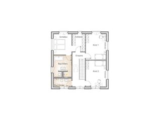 Massivhaus STADTVILLA 155 von Kähler Massivhaus Schlüsselfertig ab 409690€, Stadtvilla Grundriss 2