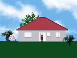 Fertighaus Easy Living 101 WD von Kaiser Haus Schlüsselfertig ab 145417€, Bungalow Außenansicht 2