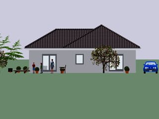 Fertighaus Easy Living 111 WD Winkel von Kaiser Haus Schlüsselfertig ab 157690€, Bungalow Außenansicht 4