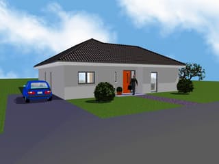 Fertighaus Easy Living 111 WD Winkel von Kaiser Haus Schlüsselfertig ab 157690€, Bungalow Außenansicht 5