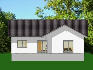 Fertighaus Easy Living 115 SD Winkel von Kaiser Haus Schlüsselfertig ab 166890€, Bungalow Außenansicht 1