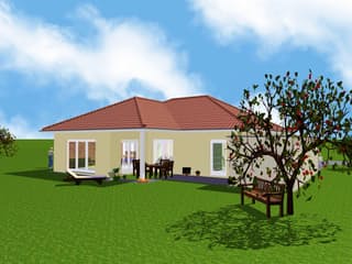 Fertighaus Easy Living 115 WD Winkel von Kaiser Haus Schlüsselfertig ab 162876€, Bungalow Außenansicht 5