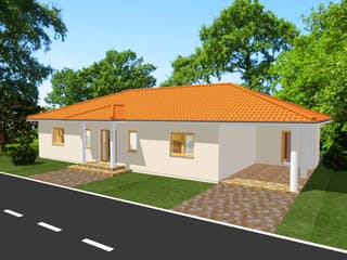 Fertighaus Easy Living 116 Mediterran von Kaiser Haus Schlüsselfertig ab 178351€, Bungalow Außenansicht 1