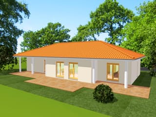 Fertighaus Easy Living 116 Mediterran von Kaiser Haus Schlüsselfertig ab 178351€, Bungalow Außenansicht 2