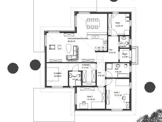 Fertighaus Easy Living 139 WD von Kaiser Haus Schlüsselfertig ab 180009€, Bungalow Grundriss 1