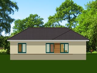 Fertighaus EasyLiving 115_2 WD Winkel von Kaiser Haus Schlüsselfertig ab 167189€, Bungalow Außenansicht 1