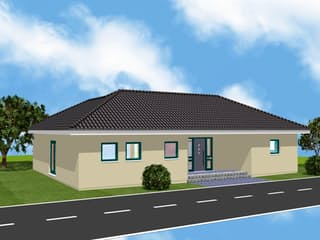Fertighaus EasyLiving 115_2 WD Winkel von Kaiser Haus Schlüsselfertig ab 167189€, Bungalow Außenansicht 5
