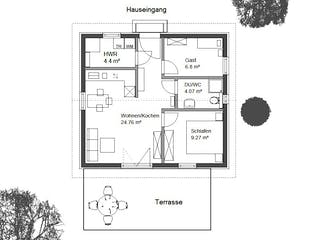 Fertighaus EasyLiving 50 SD von Kaiser Haus Schlüsselfertig ab 106819€, Bungalow Grundriss 1