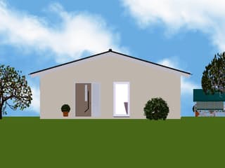 Fertighaus EasyLiving 78 V1 SD von Kaiser Haus Schlüsselfertig ab 133851€, Bungalow Außenansicht 4