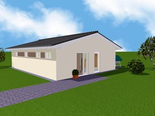 Fertighaus EasyLiving 78 V1 SD von Kaiser Haus Schlüsselfertig ab 133851€, Bungalow Außenansicht 5