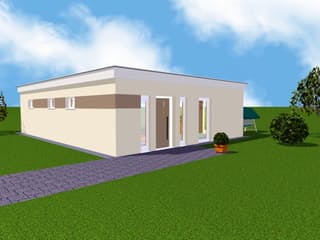 Fertighaus EasyLiving 78 V2 FD - altengerecht von Kaiser Haus Schlüsselfertig ab 129451€, Cubushaus Außenansicht 1