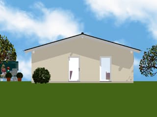 Fertighaus EasyLiving 78 V2 SD - altengerecht von Kaiser Haus Schlüsselfertig ab 131504€, Bungalow Außenansicht 2