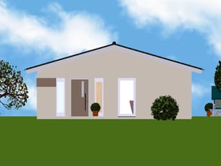 Fertighaus EasyLiving 78 V2 SD - altengerecht von Kaiser Haus Schlüsselfertig ab 131504€, Bungalow Außenansicht 4