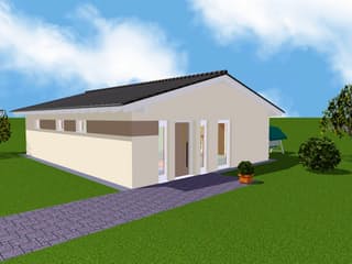 Fertighaus EasyLiving 78 V2 SD - altengerecht von Kaiser Haus Schlüsselfertig ab 131504€, Bungalow Außenansicht 5