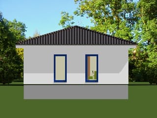 Fertighaus EasyLiving 78_2 WD von Kaiser Haus Schlüsselfertig ab 123559€, Bungalow Außenansicht 2